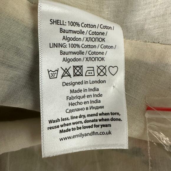 Emily and Fin Clara Shirt Dress Tropical Womens Large Sleeveless Floral Pockets - Picture 9 of 10